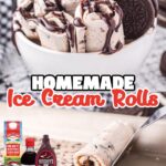 Rolled Oreo Ice Cream