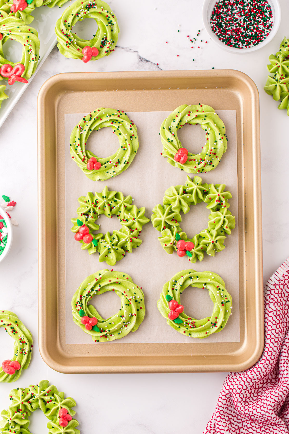 Meringue Wreath Cookies