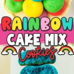rainbow cake mix cookies